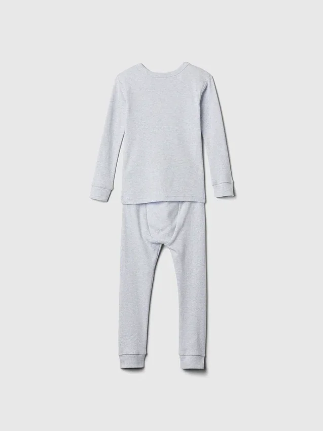 Pyjamas-set i ekologisk borstad bomull för Baby & Småbarn