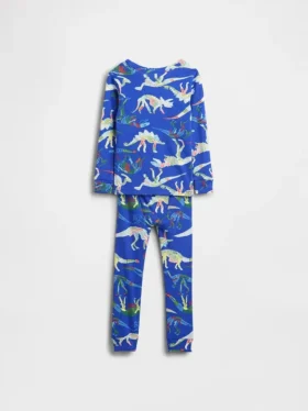 Pyjamas-set i ekologisk borstad bomull för Baby & Småbarn