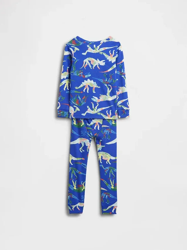 Pyjamas-set i ekologisk borstad bomull för Baby & Småbarn