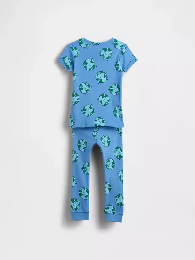 Pyjamas-set i ekologisk borstad bomull för Baby & Småbarn