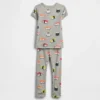 Pyjamas-set i ekologisk borstad bomull för Baby & Småbarn