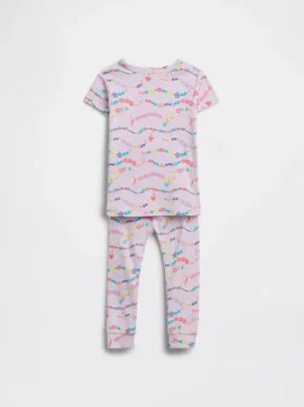 Pyjamas-set i ekologisk borstad bomull för Baby & Småbarn