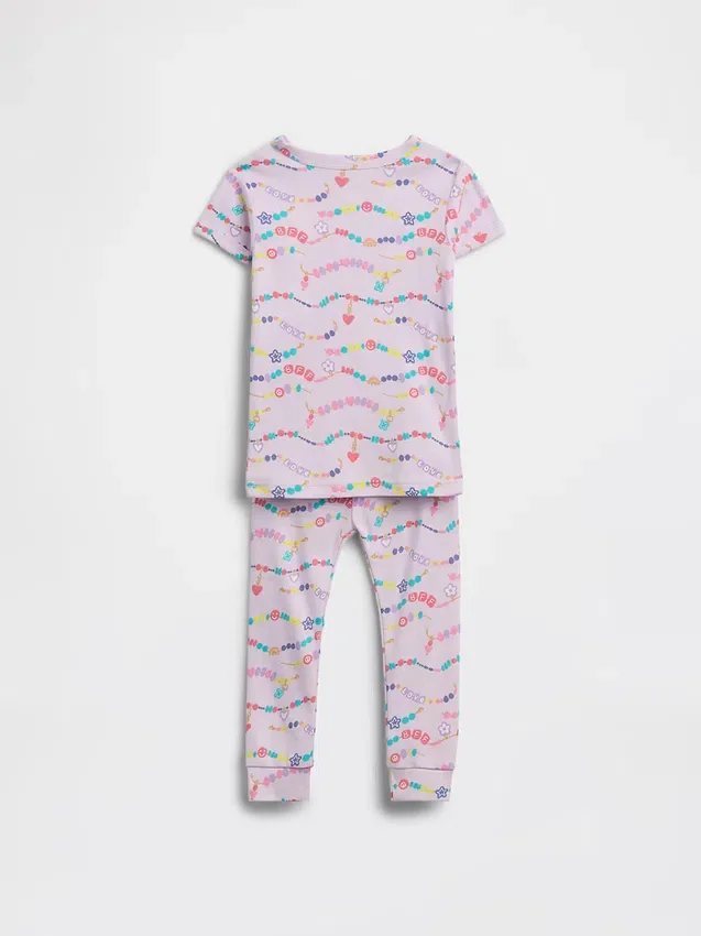 Pyjamas-set i ekologisk borstad bomull för Baby & Småbarn