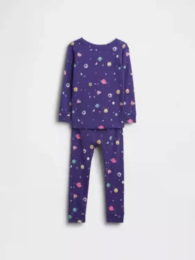 Pyjamas-set i ekologisk borstad bomull för Baby & Småbarn