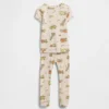 Pyjamas-set i ekologisk borstad bomull för Baby & Småbarn