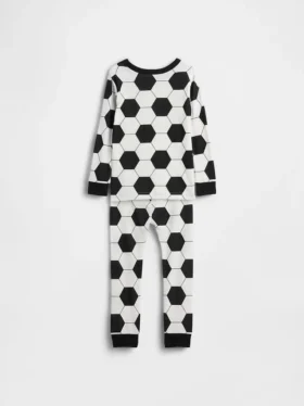 Pyjamas-set i ekologisk borstad bomull för Baby & Småbarn
