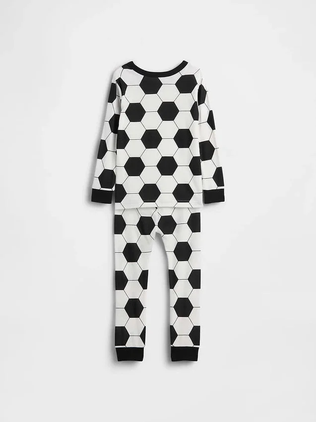 Pyjamas-set i ekologisk borstad bomull för Baby & Småbarn