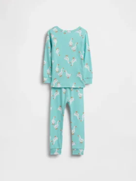 Pyjamas-set i ekologisk borstad bomull för Baby & Småbarn