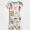 Pyjamas-set i ekologisk borstad bomull för Baby & Småbarn