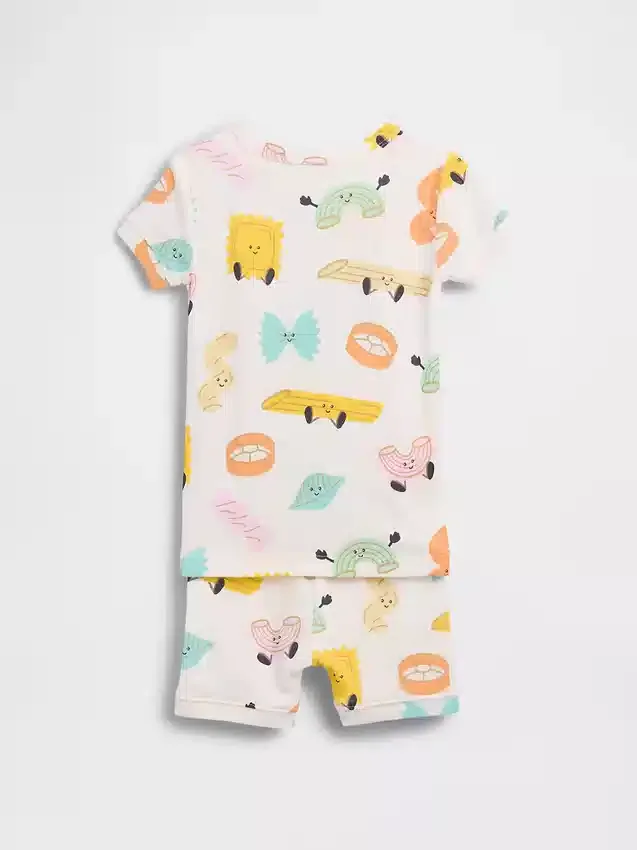 Pyjamas-set i ekologisk borstad bomull för Baby & Småbarn