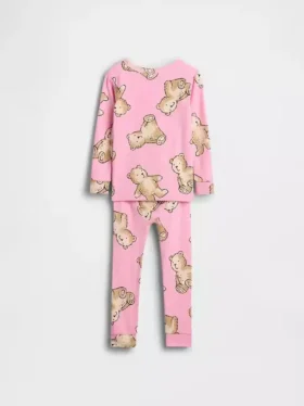 Pyjamas-set i ekologisk borstad bomull för Baby & Småbarn
