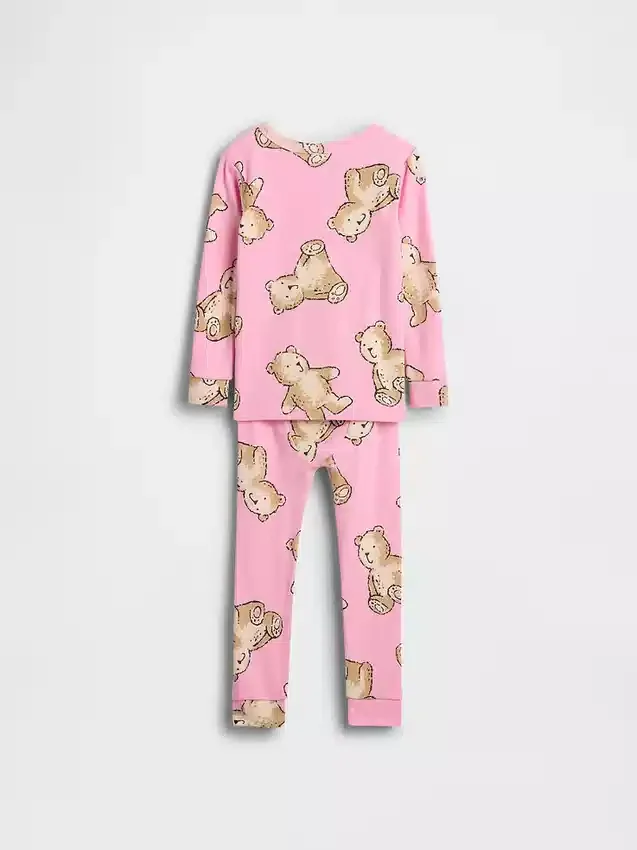 Pyjamas-set i ekologisk borstad bomull för Baby & Småbarn