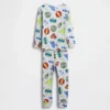 Pyjamas-set i ekologisk borstad bomull för Baby & Småbarn
