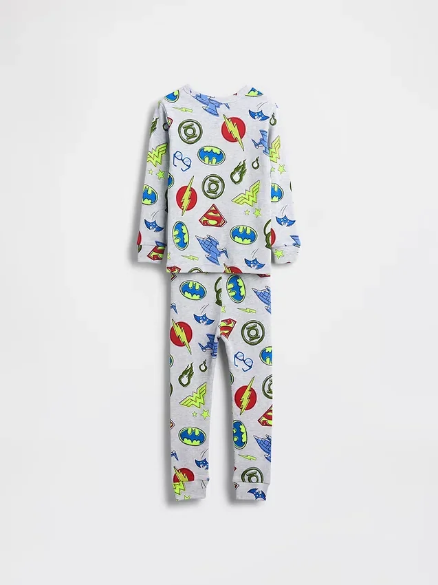 Pyjamas-set i ekologisk borstad bomull för Baby & Småbarn