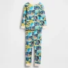 Pyjamas-set i ekologisk borstad bomull för Baby & Småbarn