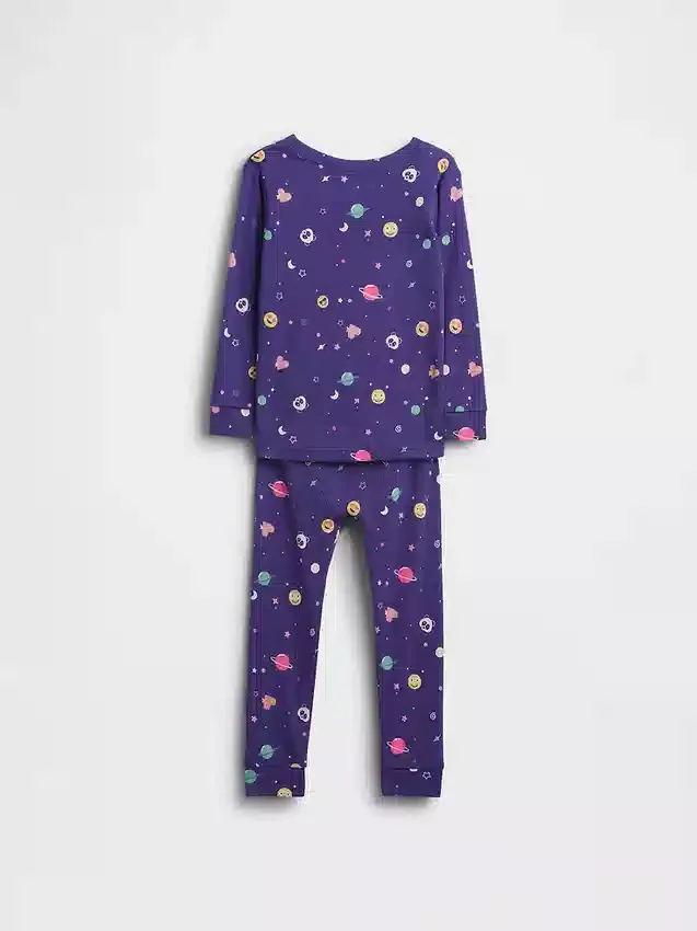 Pyjamas-set i ekologisk borstad bomull för Baby & Småbarn