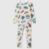 Pyjamas-set i ekologisk borstad bomull för Baby & Småbarn med Hot Wheels-motiv