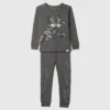 Pyjamas-set i ekologisk borstad bomull för Baby & Småbarn med Marvel-motiv