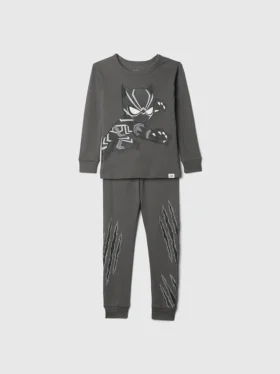 Pyjamas-set i ekologisk borstad bomull för Baby & Småbarn med Marvel-motiv
