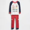 Pyjamas-set i ekologisk borstad bomull för Baby & Småbarn med Marvel-motiv