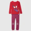 Pyjamas-set i ekologisk borstad bomull för Baby & Småbarn med Marvel-motiv