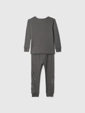 Pyjamas-set i ekologisk borstad bomull för Baby & Småbarn med Marvel-motiv