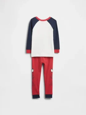 Pyjamas-set i ekologisk borstad bomull för Baby & Småbarn med Marvel-motiv