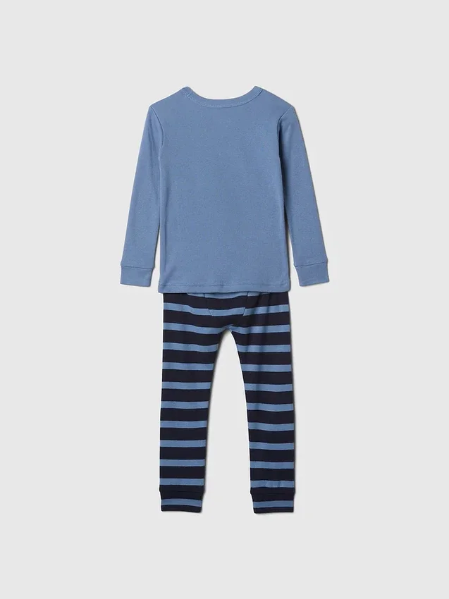 Pyjamas-set i ekologisk borstad bomull för Baby & Småbarn med Marvel-motiv