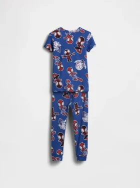 Pyjamas-set i ekologisk borstad bomull för Baby & Småbarn med Marvel-motiv