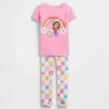 Pyjamas-set i ekologisk borstad bomull för Baby & Småbarn med motivet ”Gabby’s Dollhouse”