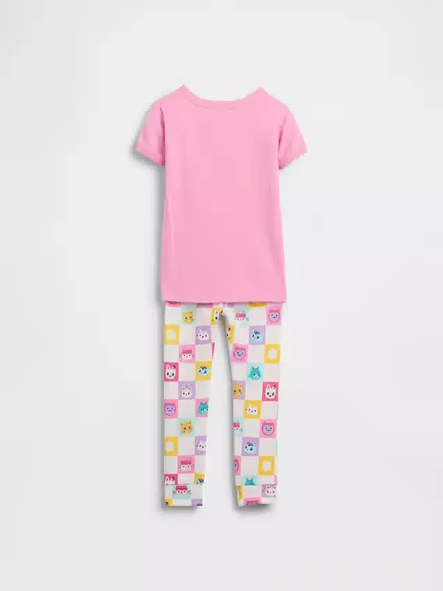Pyjamas-set i ekologisk borstad bomull för Baby & Småbarn med motivet ”Gabby’s Dollhouse”