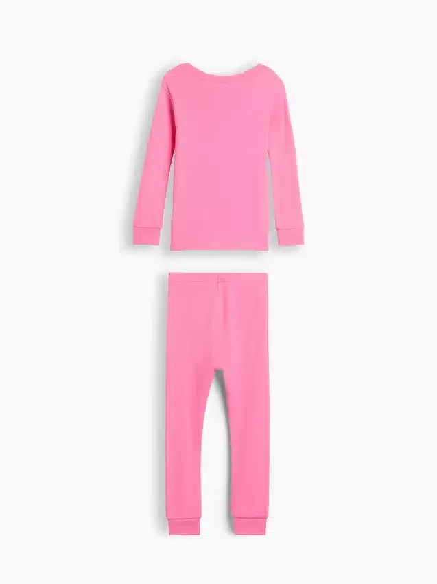 Pyjamas-set i ekologisk borstad bomull för Baby & Småbarn med skelettmotiv som lyser i mörkret