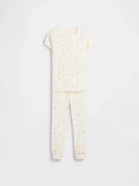 Pyjamas-set i ekologisk borstad bomull för barn och spädbarn
