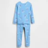 Pyjamas-set i ekologisk borstad bomull för barn och spädbarn