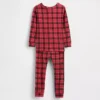 Pyjamas-set i ekologisk borstad bomull för barn och spädbarn