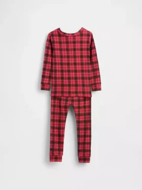 Pyjamas-set i ekologisk borstad bomull för barn och spädbarn