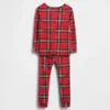 Pyjamas-set i ekologisk borstad bomull för barn och spädbarn