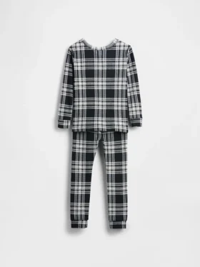 Pyjamas-set i ekologisk borstad bomull för barn och spädbarn