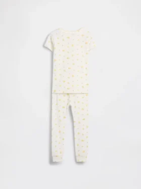 Pyjamas-set i ekologisk borstad bomull för barn och spädbarn