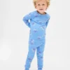 Pyjamas-set i ekologisk borstad bomull för barn och spädbarn