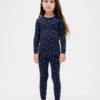 Pyjamas-set i ekologisk borstad bomull för barn och spädbarn