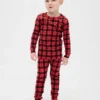Pyjamas-set i ekologisk borstad bomull för barn och spädbarn