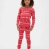 Pyjamas-set i ekologisk borstad bomull för barn och spädbarn
