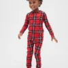 Pyjamas-set i ekologisk borstad bomull för barn och spädbarn