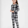 Pyjamas-set i ekologisk borstad bomull för barn och spädbarn