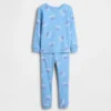 Pyjamas-set i ekologisk borstad bomull för barn och spädbarn