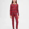 Pyjamas-set i ekologisk borstad bomull för barn och spädbarn