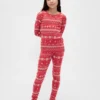 Pyjamas-set i ekologisk borstad bomull för barn och spädbarn