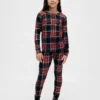 Pyjamas-set i ekologisk borstad bomull för barn och spädbarn