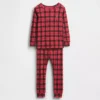 Pyjamas-set i ekologisk borstad bomull för barn och spädbarn